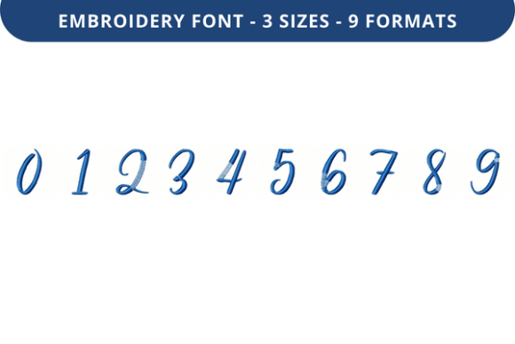 Bethilda Font 0 to 9