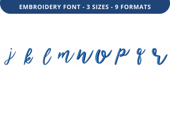 Bethilda Font Lowercase J to R