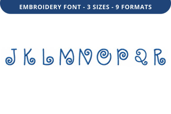 Cherry Frosting Font Uppercase J to R