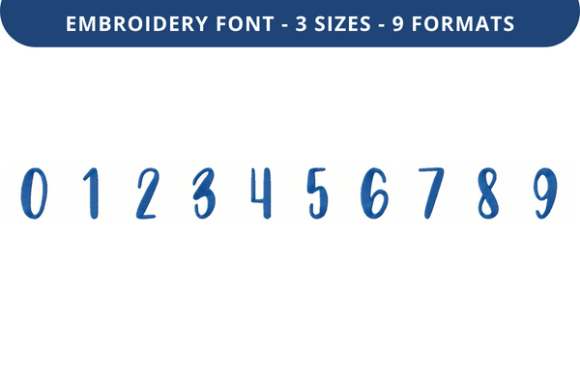 Choco Ganache Font 0 to 9