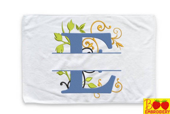 Floral Letter E