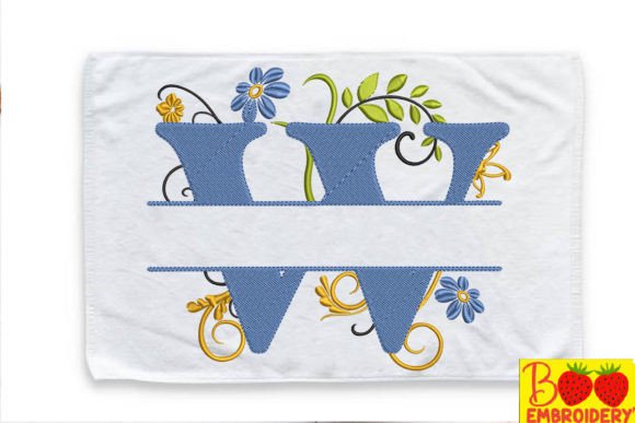 Floral Letter W