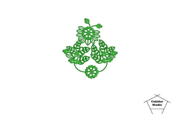 Green Floral Bush