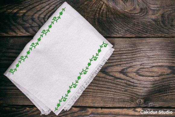 Green Flower Border Embroidery Review