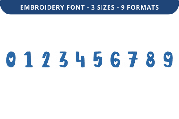 Heart of the City Font 0 to 9