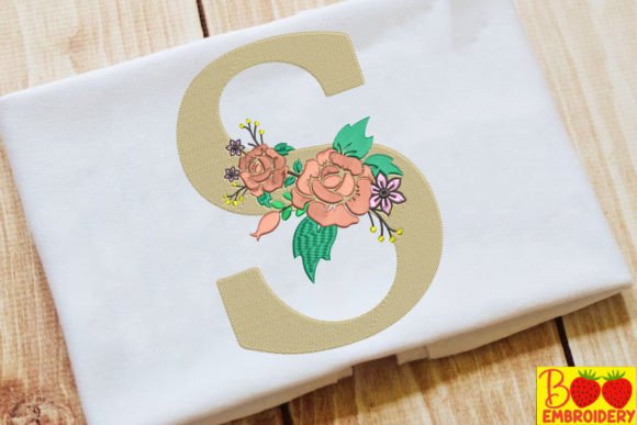 Letter S and Flower