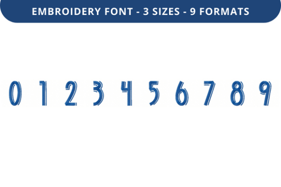 Middle Right Font 0 to 9