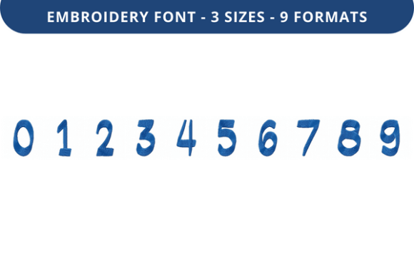 Peeling Good Font 0 to 9