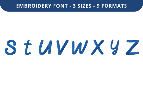Quiet Dindle Font Lowercase S to Z