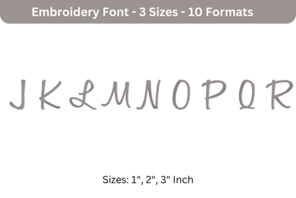 Sweet Bee Font Uppercase J to R Review for Personalized Gifts